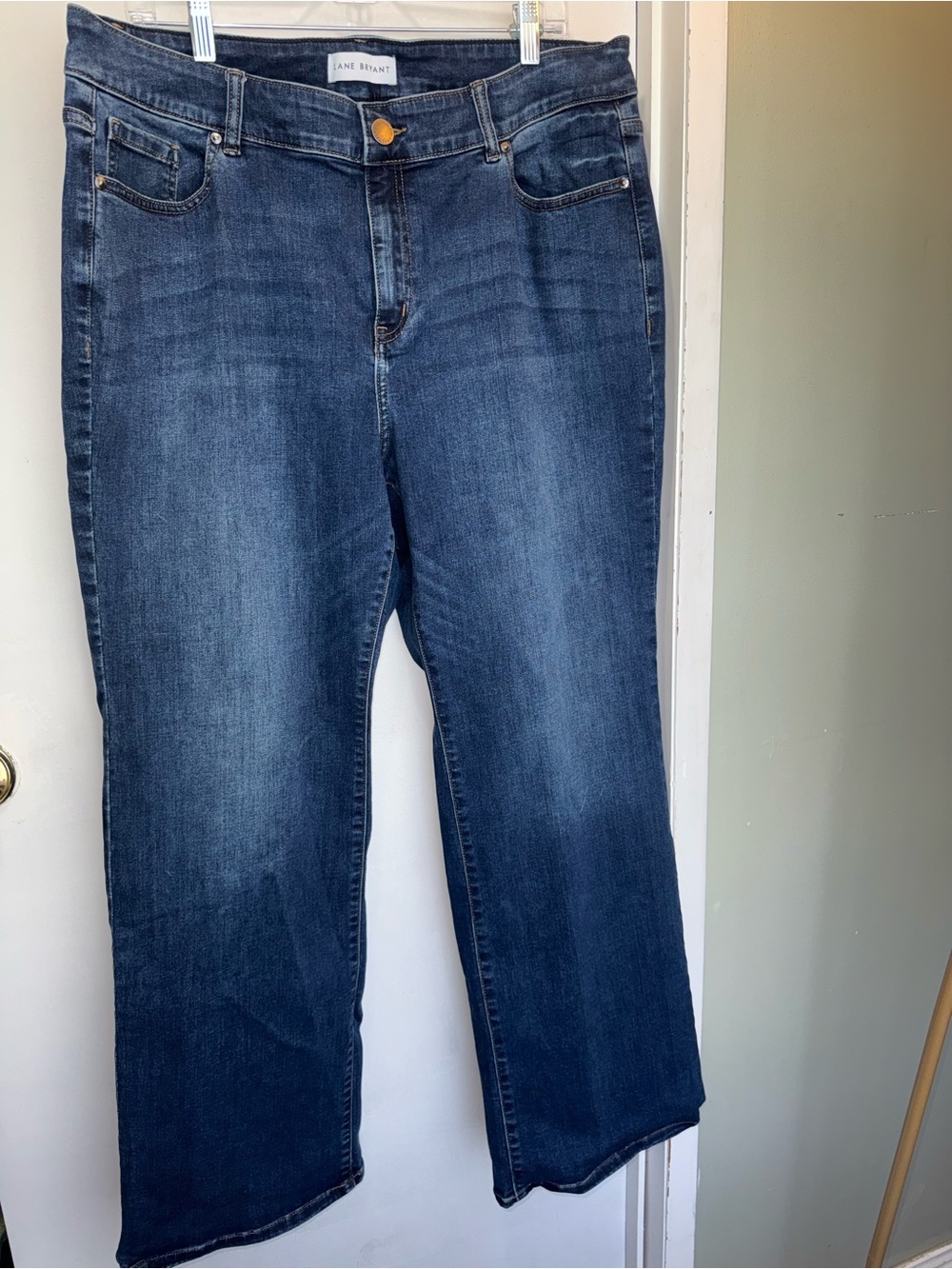 Lane Bryant Indigo Straight-Leg Stretch Jeans
